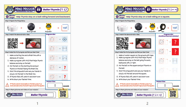 Baller Thymio (Accelerometer Sensor Balancing) - Mind Mission Programming