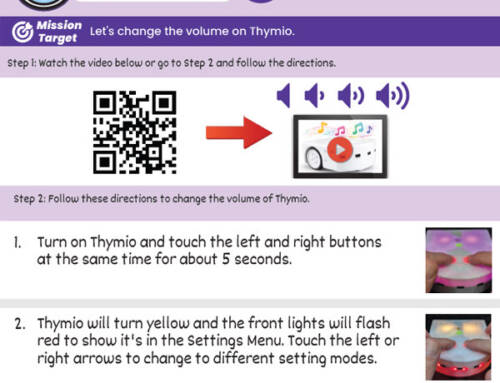 Thymio Settings 1: Changing the Volume