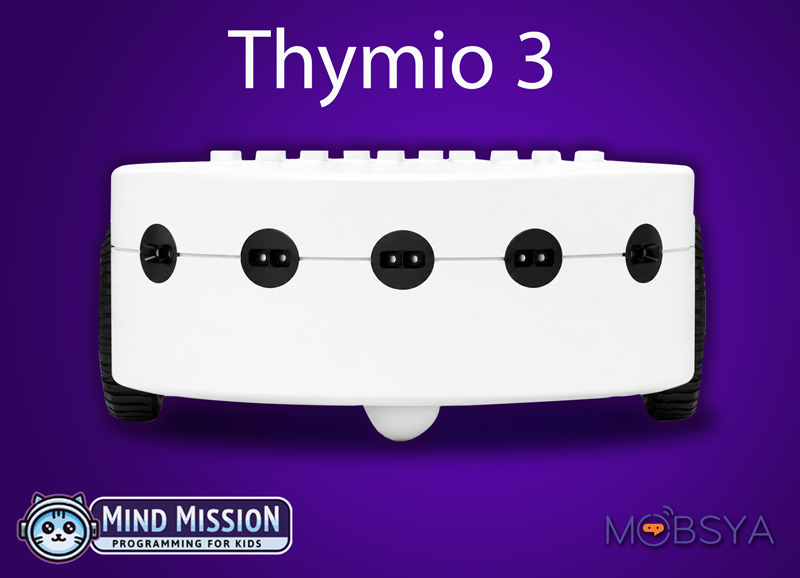 thymio-3-mobsya-educational-robot nouveau design arrondi du robot éducatif Thymio 3